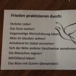 Wort zur Woche vom 02.11.2020 – Frieden stiften