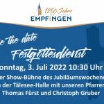 Wort zur Woche vom 20.06.2022 – An Fest- und an Alltagen